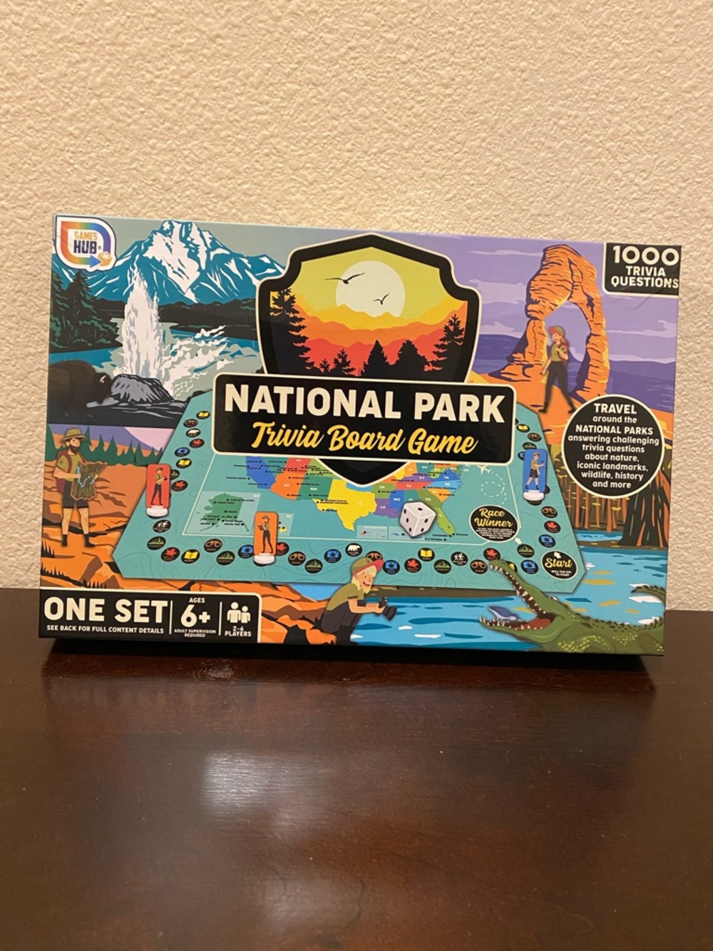 National Park Trivia Board Game Educational Homeschool Classroom Wildlife NEW